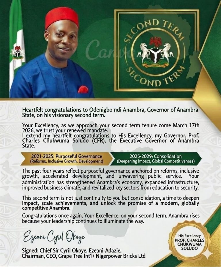 Anambra Governor Chukwuma Soludo