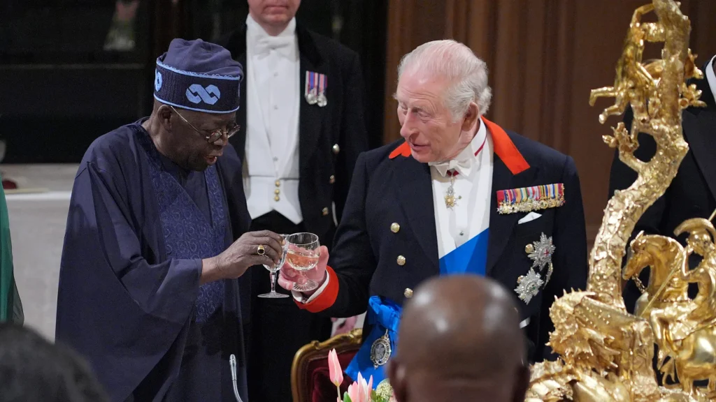 Nigeria’s President Bola Tinubu and King Charles III of the UK