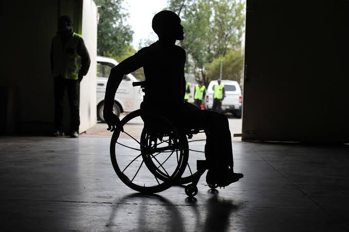 Man in wheelchair