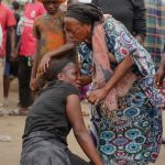 Mourning the death of a family member after the attack in Jos on Monday, March 30, 2026 (Photo credit: Samson Omale | Associated Press)