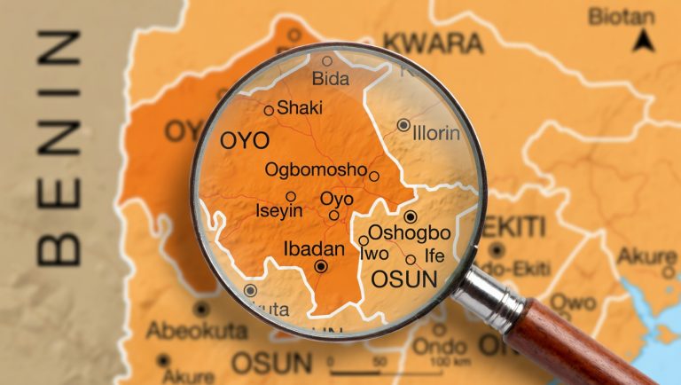 Oyo State map