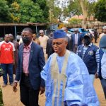 Ex-Kaduna State Governor Nasir El-Rufai arrives at the state high court for the continuation of his trial on Tuesday, March 31, 2026