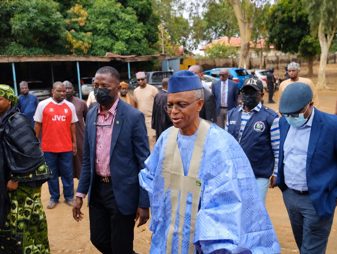 Ex-Kaduna State Governor Nasir El-Rufai arrives at the state high court for the continuation of his trial on Tuesday, March 31, 2026