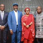 L-R:  President, Maize Association of Nigeria. Alhaji Bello Abubakar; ED, Retail Banking, South Division, First Bank Plc., Mr. Oluseyi Oyefeso; Executive Chairman, Origin Tech Group, Prince Samuel Joseph Samuel; Lagos State Commissioner of Agriculture and Food Systems, Ms. Abisola Olusanya; Director  News. TVC, Mr. Babajide Kolade-Otitoju, and COO, Origin Automobile Works, Mr. Leo Edwards, during the official launch of Corporate Farm, themed: 100% Agric, 100% Value by Origin Automobile Works (OAW) in Lagos.