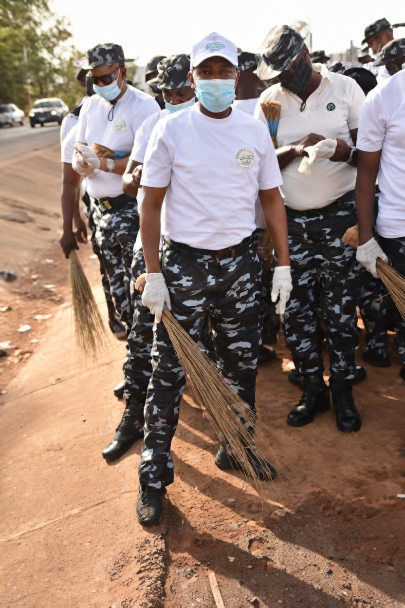 Abuja: Officers clean streets to mark Police Day