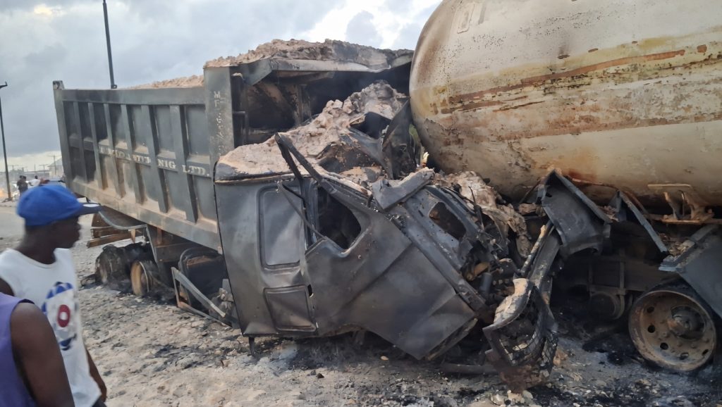 Sangotedo tanker fire