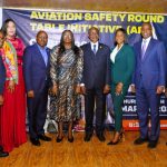 From left: Moderator, Dr. Alex Nwuba, Discussant, Motayo Ogungbagbe, Damilola Ogunseye; MD/CEO Elint Systems Limited, Chariotte Essiet;  Panelists, Chief Executive Officer, Ibom Air,  George Uriesi; Managing Director, Federal Airport Authority of Nigeria, Olubunmi  Kuku; President, Aviation Round Table Initiative (ARTI), Air Commodore Ademola Onitiju (Rtd); Director, CITA Energies, Titi Olaore; Managing Director, Aero Contractors, Capt. Ado Sanusi; Chairman, CITA, Dr. Thomas Ogungbagbe; Project Manager and Head of Operations, Alexandra Chibueze and Acting Chief Operating Officer, Bi-Courtney Aviation Services, Remi Jibodu, during the ARTI Q1 Business Breakfast Meeting on “Boosting Aviation Sector Contribution to Nigeria’s GDP: The Importance of an Aviation Hub” held in Lagos on Friday, March 27, 2026