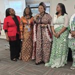 (L–R): Seun Okediran (Moderator), Abosede George-Ogan (Leadership Advocate and Founder, Women in Leadership Advancement Network), Abia State Commissioner for Women Affairs, Maureen Aghukwa, Minister of Women Affairs and Social Development, Imaan Sulaiman-Ibrahim, and Enene Ejembi (Executive Director, Verbatim Virtual Solutions), during the Nigerian Women’s Day event organized by the Federal Ministry of Women Affairs. The panel, themed “Women’s Leadership, Peace and Security for Social Impact,” focused on “Women Leading Across Institutions and Platforms” on the sidelines of the UN CSW70 in New York.