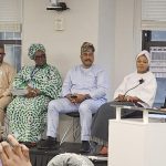 L–R: Executive Secretary, National Human Rights Commission, Tony Ojukwu; Country Director, ActionAid Nigeria, Andrew Mamedu; President, Police Officers’ Wives Association (POWA), Mrs. Olufunmilola Disu; Ambassador Bolaji Alade Akinremi; Her Regal Majesty, Olori Temitope Ogunwusi; and Moderator, Adi Enitan Okuyelu, during the Panel on Positive Masculinity at the Nigerian Women’s Day event in New York, on the sidelines of the 70th Session of the Commission on the Status of Women (CSW70)