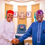 Chief Uche Nnaji (L) and President Bola Tinubu (R)