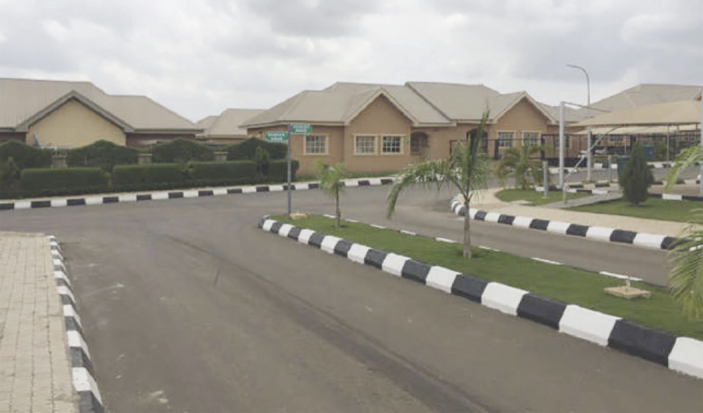 •A housing estate in Abuja