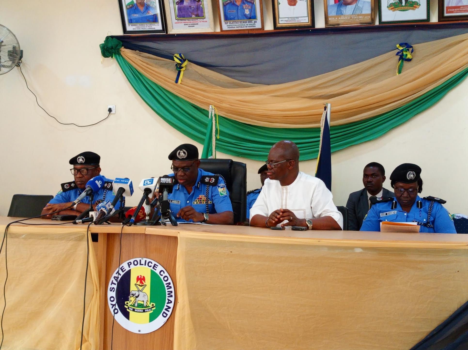 Ibadan security, Abimbola Ayodeji Olugbenga, crime crackdown, firearms recovery