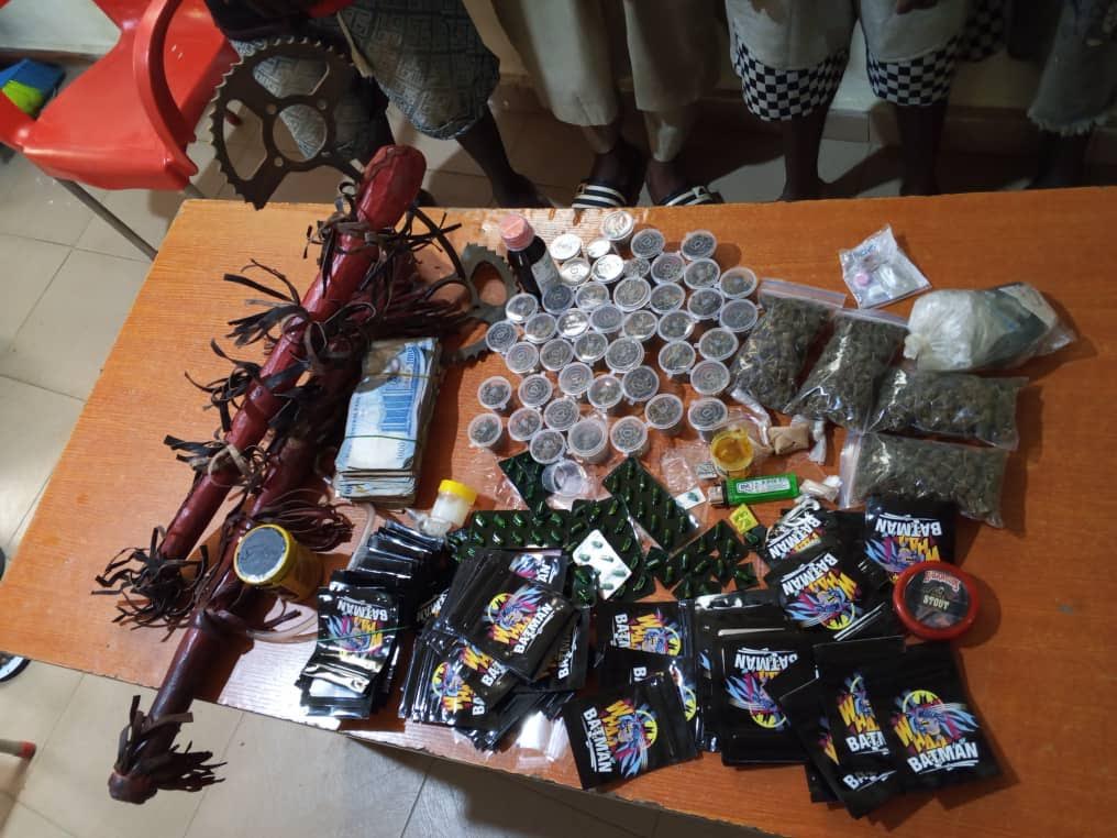 Delta police raid criminal hideout, arrest five suspects, recover arms, illicit drugs
