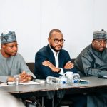 L-R: Kaduna Governor Uba Sani, Zamfara Governor Dauda Lawal, Kebbi Governor Nasir Idris