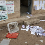 Ballot paper snatching