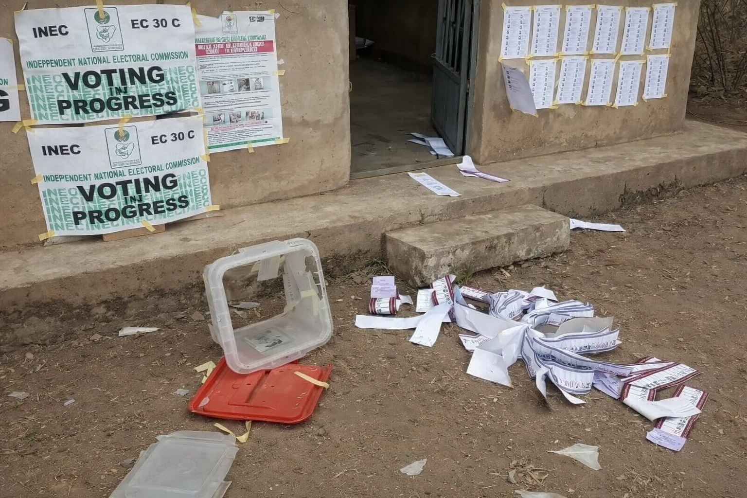 Ballot paper snatching