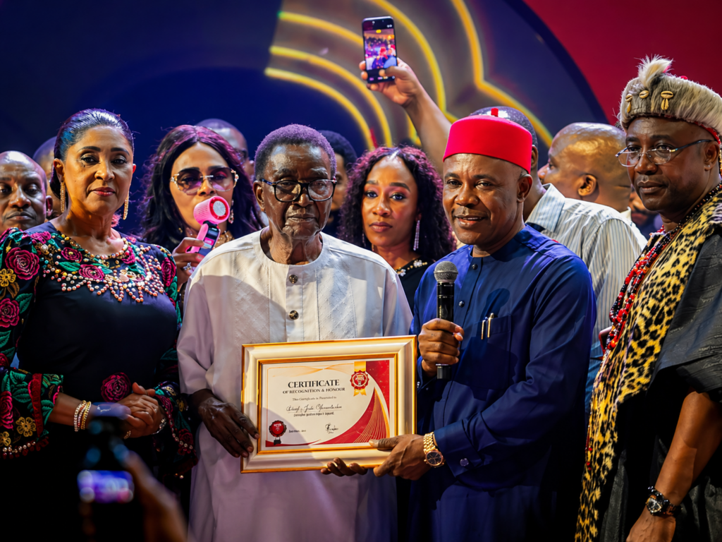 Governor Mbah celebrates Jim Nwobodo on Vanguard’s Lifetime Achievement Award