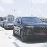 Convoy of Soueast SUVs during the test-drive by Kewalram Chanrai Group in Lagos