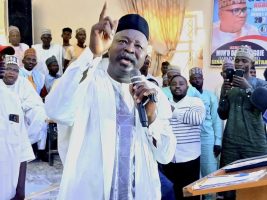 Dr. Newton Moses Speaking as Yamaltu-Deba Constituents Endorse Goje