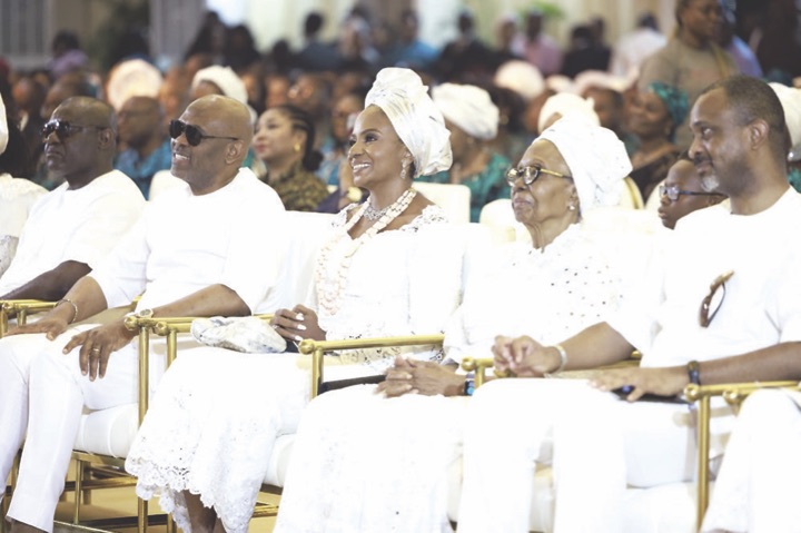 Elumelu, wife; Dr. Awele; widow, Mrs. Ogbue; and son to the deceased patriarch of the Ogbue family