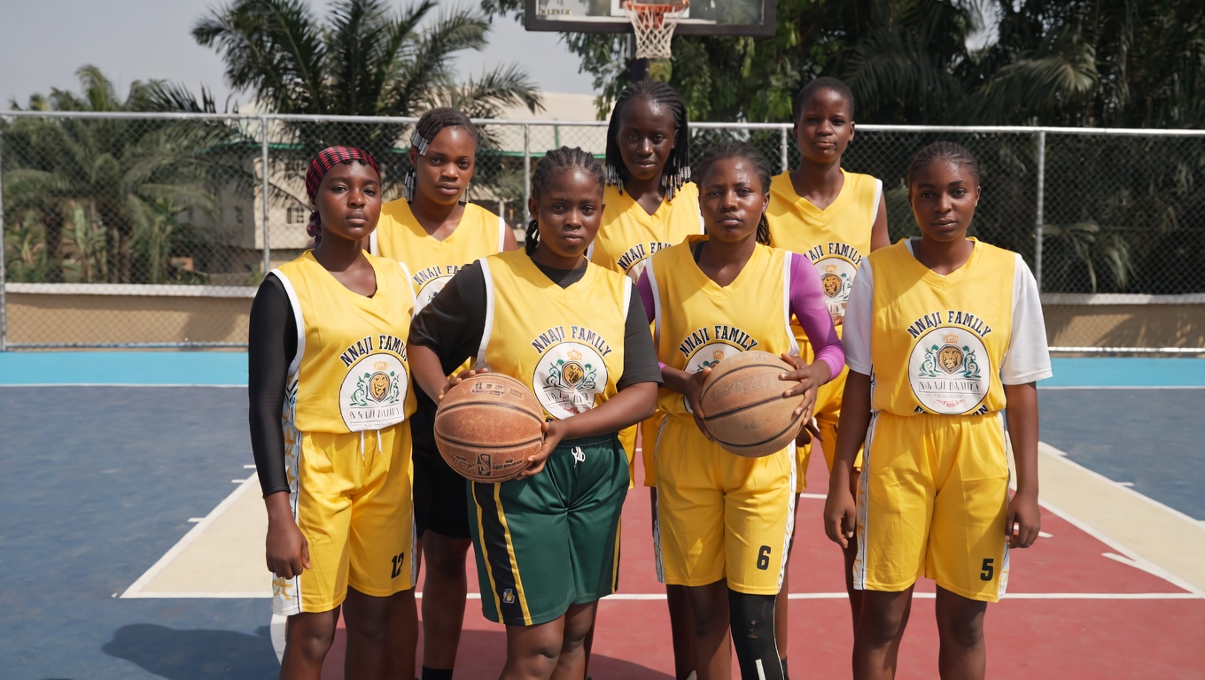 Lions Den Athletics female basketball team