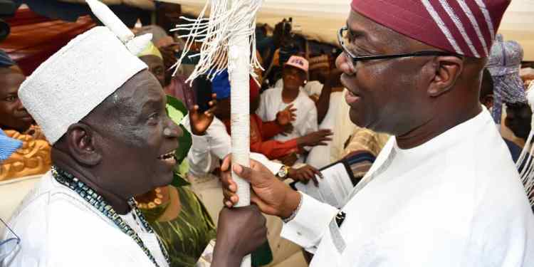 Makinde presents staff of office to Ibadan Obas