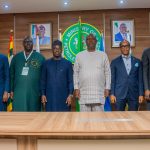 Lokpobiri and the delegation from Senegal