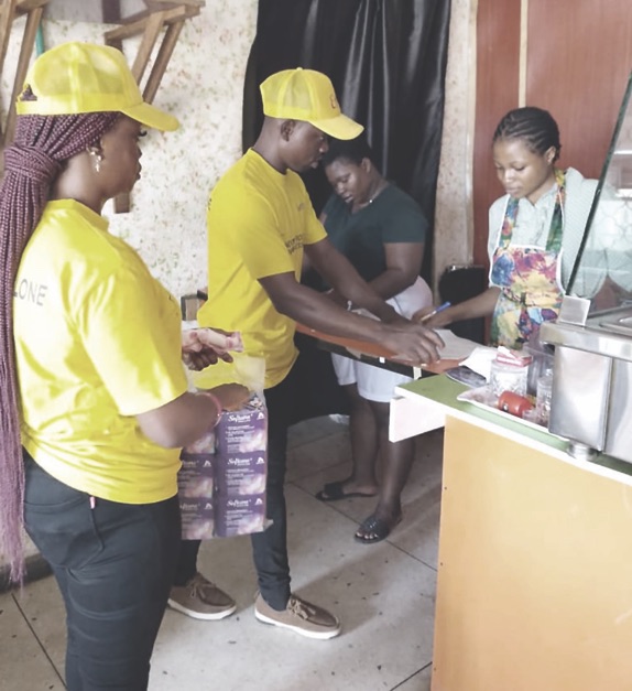 Members of the foundation during the awareness exercise of endometriosis in Ondo town.