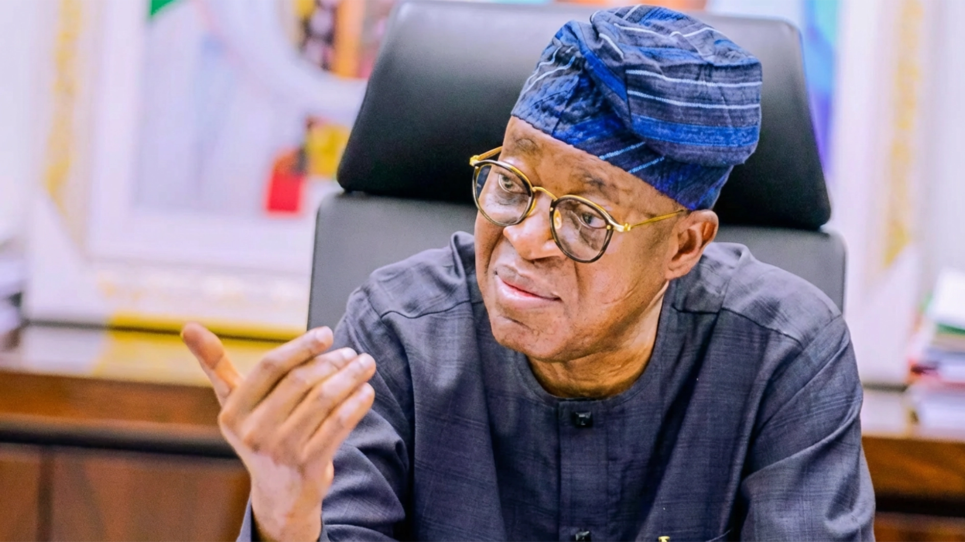 Minister of Marine and Blue Economy Adegboyega Oyetola