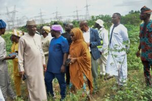 NISO MD/CEO Engr. Abdu Bello Mohammed and his team on site inspection