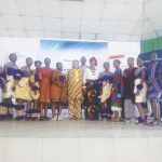 Organisers of the event with students and guests during the event