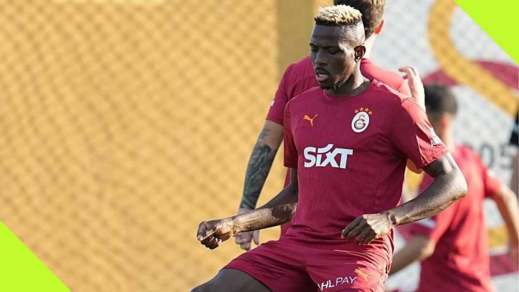 Osimhen in training