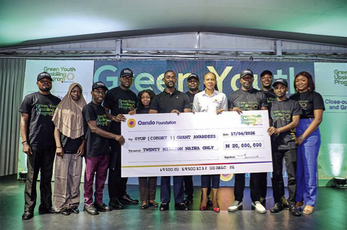 Presentation of cheque to innovators