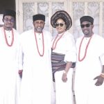 Roland Egede with siblings