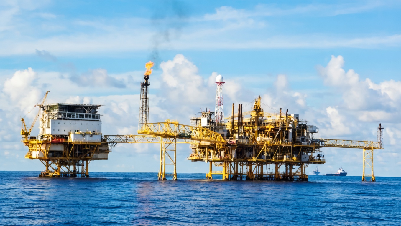 Off shore oil rig
