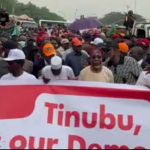 ADC leaders protest at INEC hq