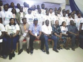 Sitted- Dr. Ukeh (3rd from left) with the participants