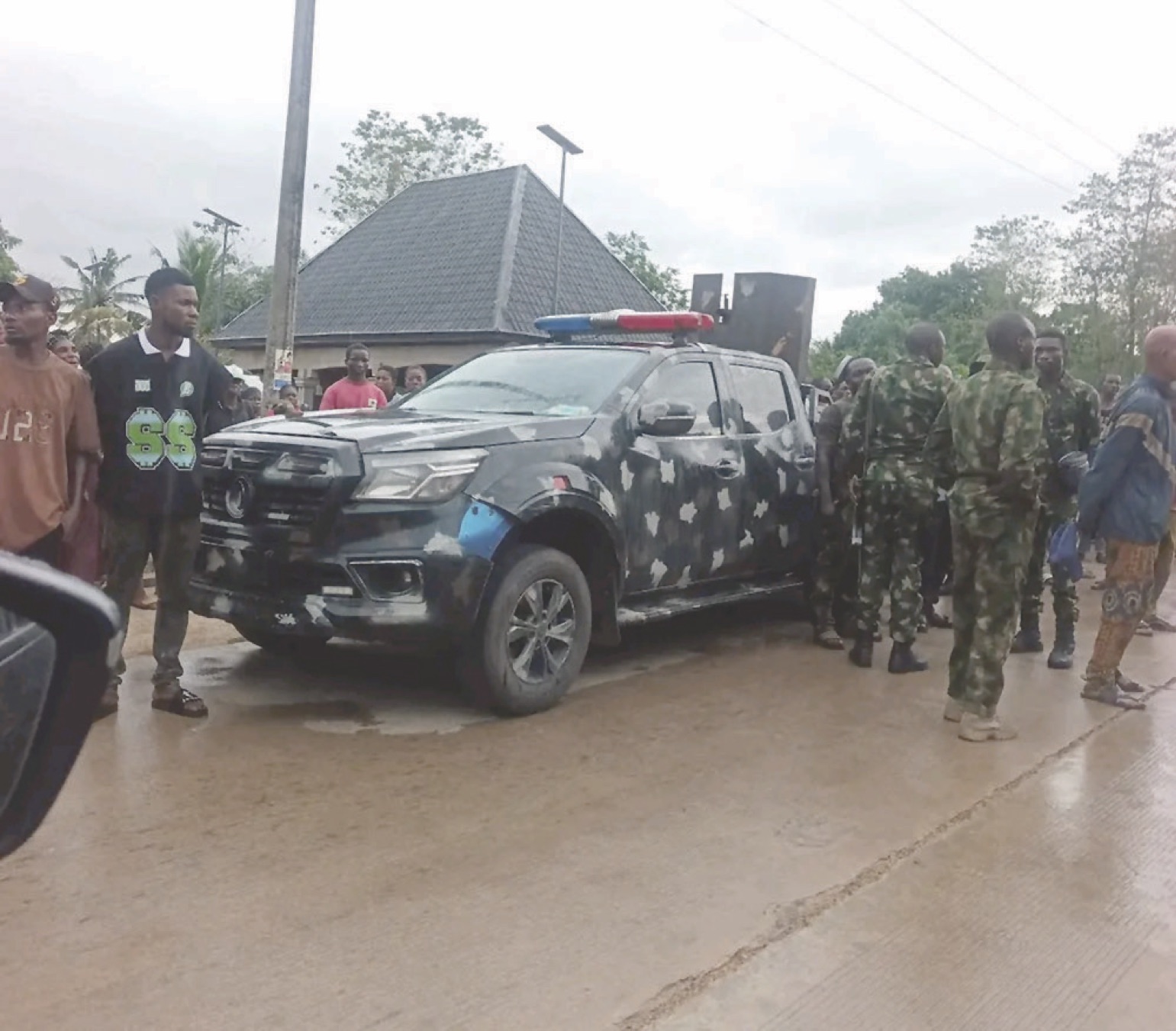 Soldiers in Ishinkwor Community