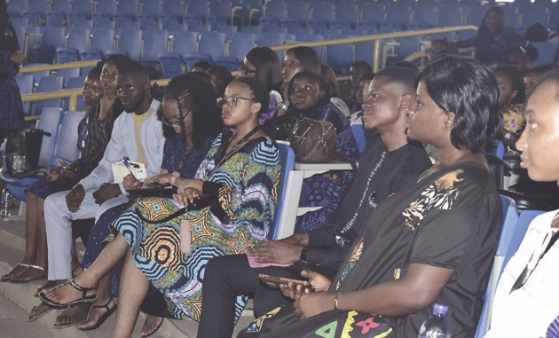 Students at the event