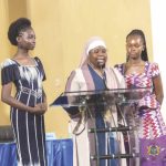 Suleman (middle); Sowu (right) and Aba (left) at the award ceremony