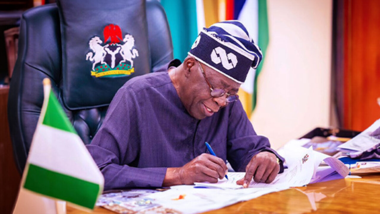 Tinubu signs