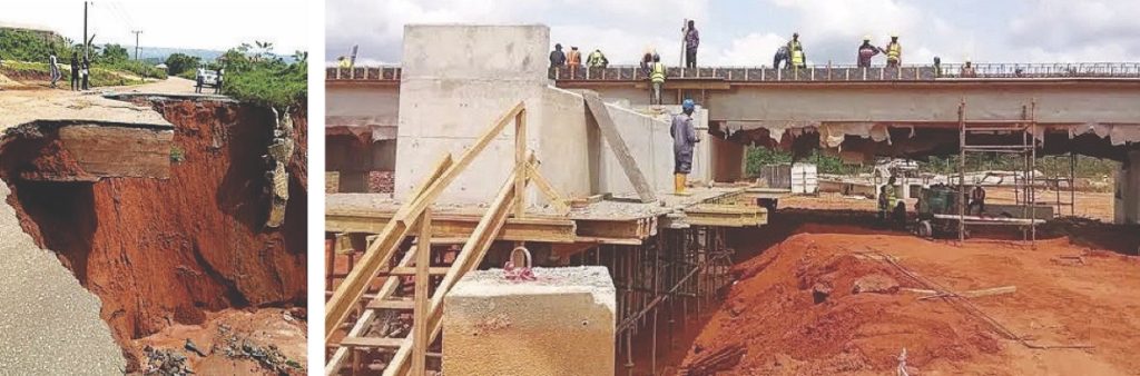 Umuchima gully erosion before and now
