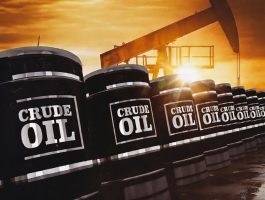 Crude oil barrels (computer generated)