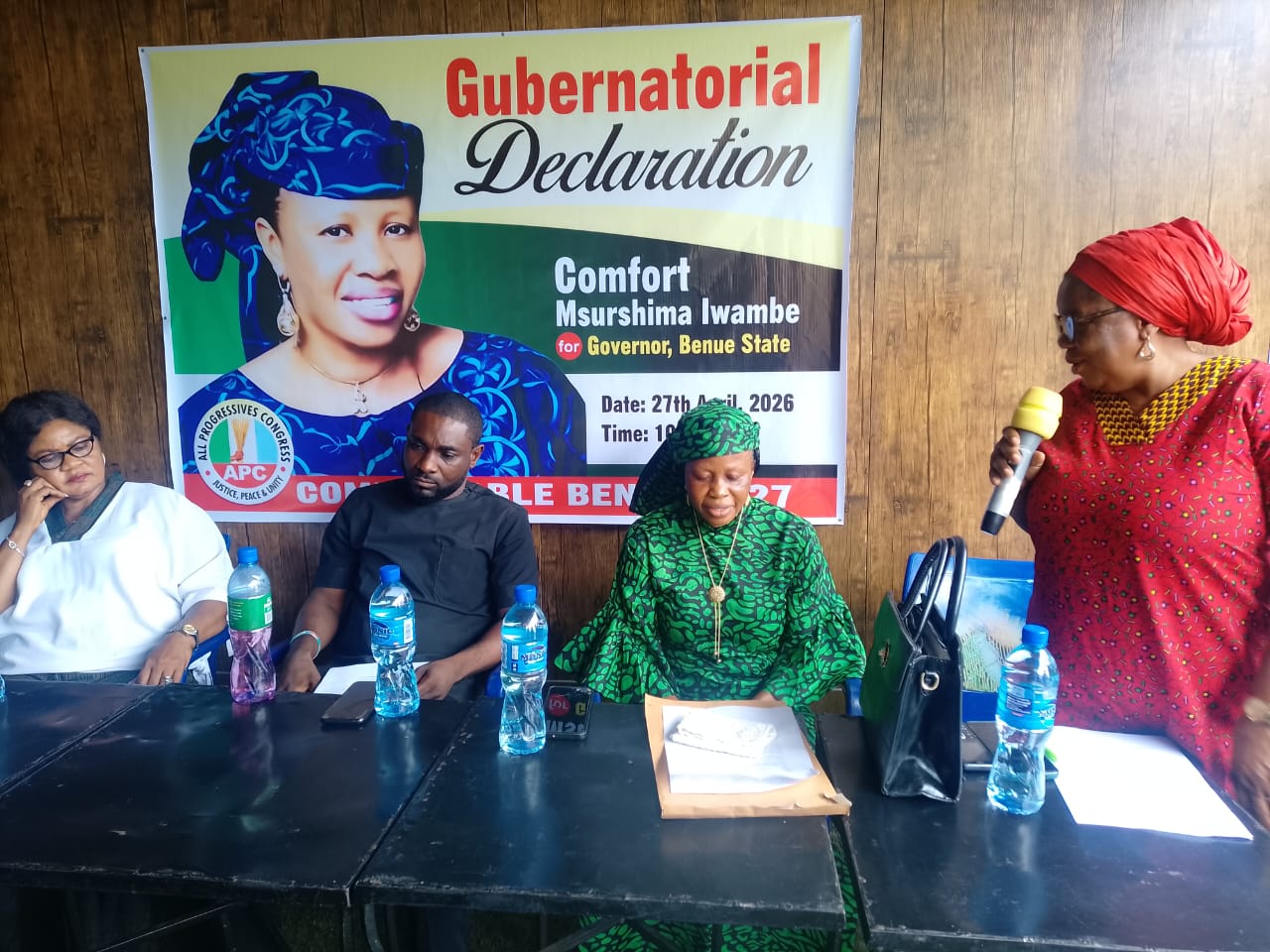 Benue 2027: First female governorship aspirant Iwambe declares intent, pays allegiance to SGF