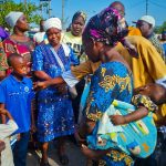 Wives and children of some of the deceased traders