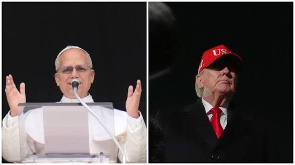 Donald Trump and Pope Leo XIV