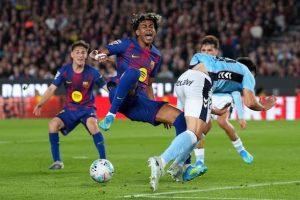 Lamine Yamal injured against Celta Vigo