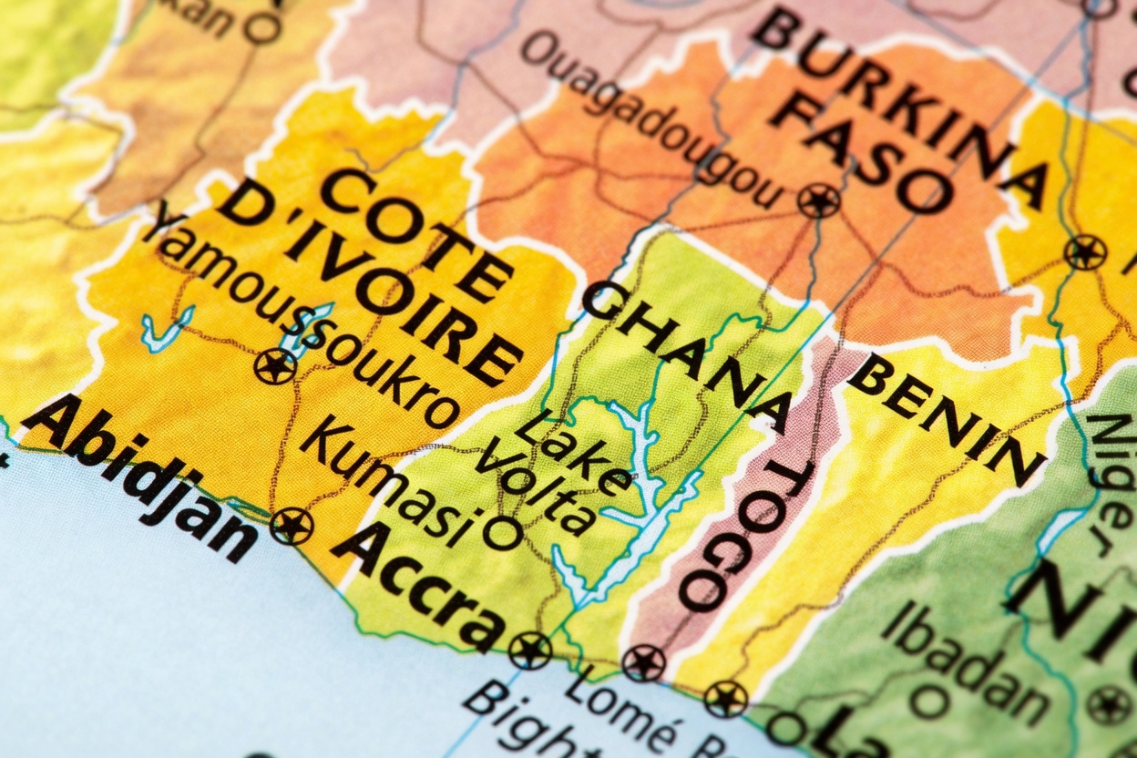 IVORY COAST MAP