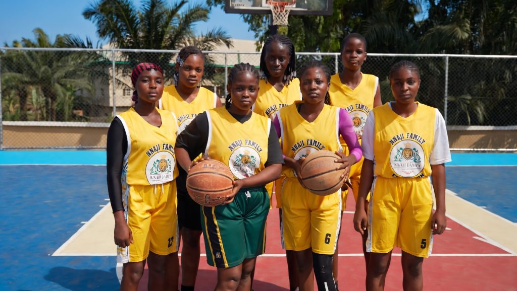 Lions Den Athletics female basketball team
