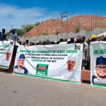 ADC faction protests at INEC over court order dispute